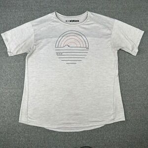 REI Co-op Womens Large Gray Graphic Active T-Shirt 100% Polyester 167890